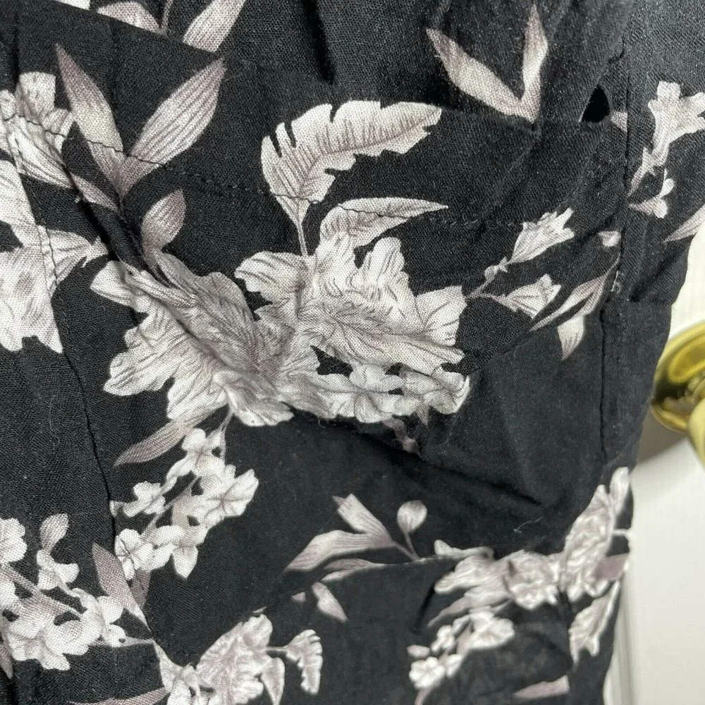 Spiritual Gangster Maya Black White Kimono Duster Belt Open Front Long One Size - Picture 4 of 4